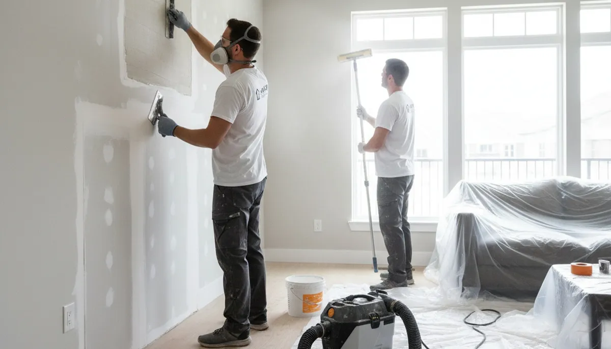 Professional drywall repair and wall painting in Bloomington, IN home interior