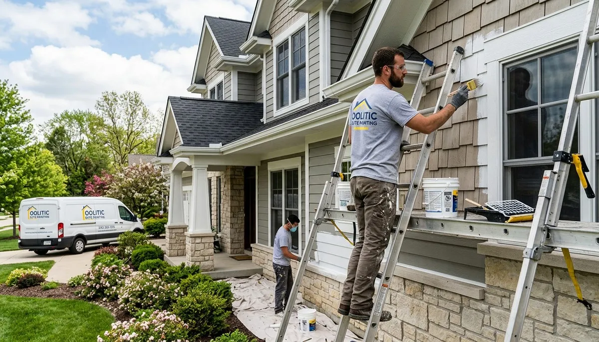 Professional house painters in Bloomington IN providing expert residential exterior painting services